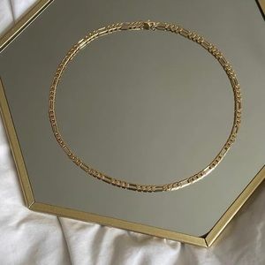 💫14K Gold Plated Big Figaro Link Chain Necklace💫